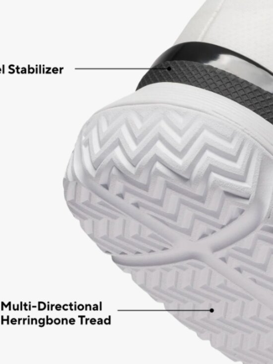SQAIRZ XRZ Men’s Pickleball Shoes White Black Size 9.5 NWOT main image 5